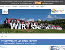 Tablet Screenshot of landkreis-kelheim.de